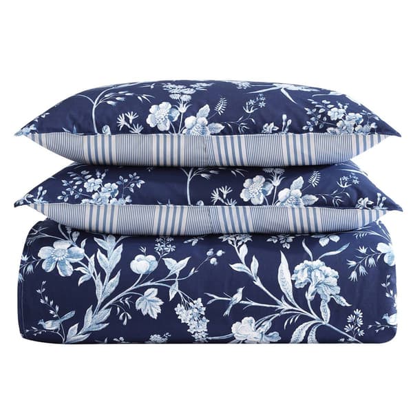 Laura Ashley Branch Toile Cotton Reversible Duvet Cover Set
