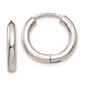 Gold Classics(tm) 14kt. White Gold Hollow Hoop Earrings - image 1