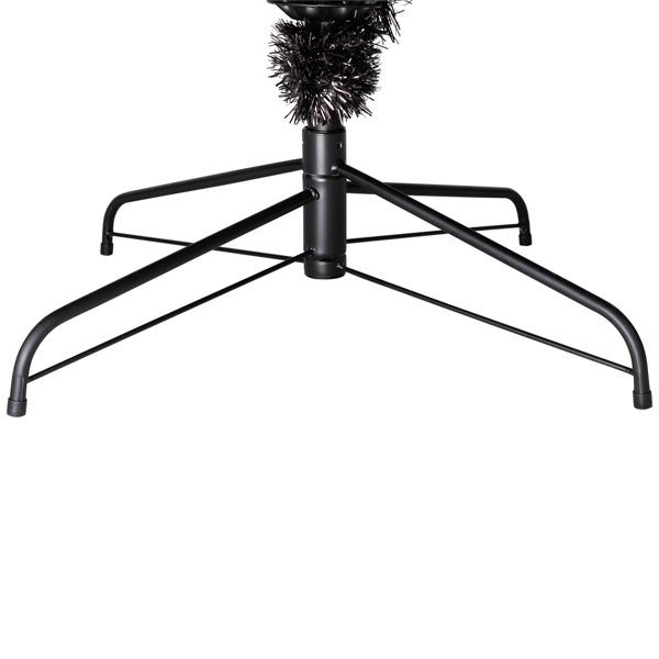 Northlight 9ft. Pre-Lit Black Artificial Tinsel Halloween Tree