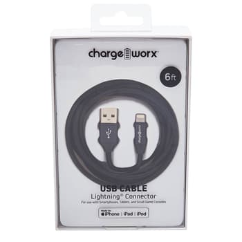 Charge Worx 6ft Lightning Cable Boscov s