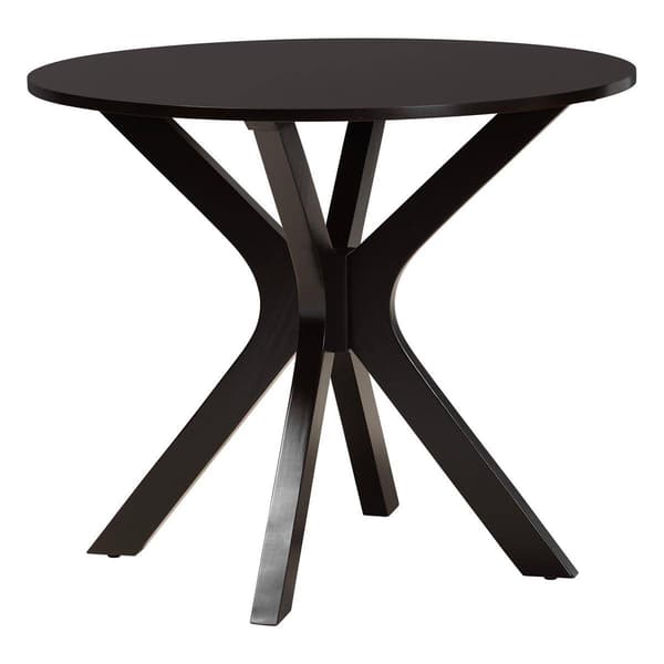 Baxton Studio Lore Modern Dark Brown Wood 5pc. Dining Set