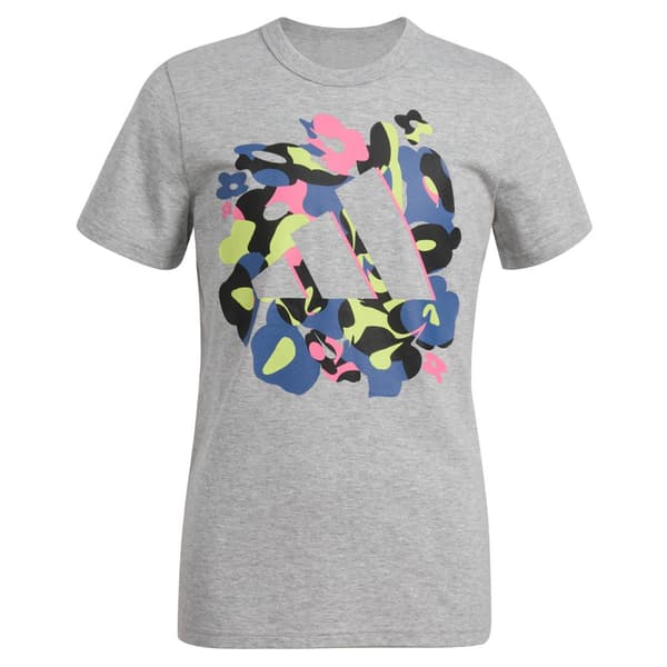 Girls &#40;7-16&#41; adidas&#40;R&#41; Regular Fit Heather Tee - Grey Heather - image 
