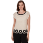 Plus Size Skyes the Limit Terra Tropic Cap Sleeve Floral Sweater - image 1
