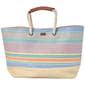 Sun ''N'' Sand Blue Paper Straw Shoulder Tote - image 1