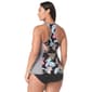 Plus Size Beach House Erinna Tropical Racerback Tankini Swim Top - image 2