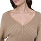 Womens DKNY Long Sleeve Transfer Rib V-Neck Sweater - image 3