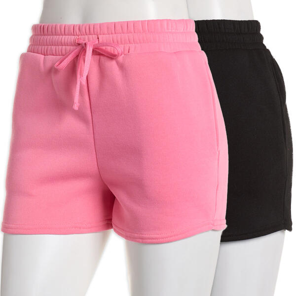 Juniors Jolie & Joy 2pk. Fleece Pull-on Shorts - image 