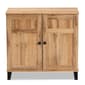 Baxton Studio Glidden Oak Brown Wood 2-Door Shoe Storage Cabinet - image 3