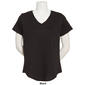 Womens Starting Point Short Sleeve V-Neck Tee - image 3