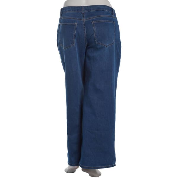 Womens d.jeans® Mid Rise Cozy Denim Wide Leg Jeans