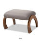 Baxton Studio Sandrine Wood Ottoman - image 4