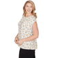 Plus Size Emaline Key Items Cap Sleeve Floral & Birds Blouse - image 3