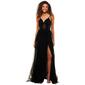 Juniors Crystal Doll Lace Ilusion Mesh Ballgown - image 1
