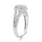 Nova Star&#174; Lab Grown Diamond Double Halo Split Shank Bridal Set - image 2