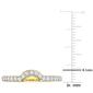 Gemstones Classics&#8482; 10kt. Gold Lab Created White Sapphire Ring - image 4