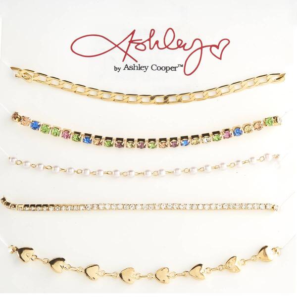Ashley 5pc. Gold-Tone Bracelets Set - image 