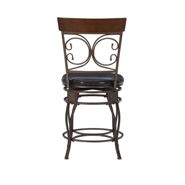 Linon Home Decor Bria Dark Bronze Big & Tall Counter Stool