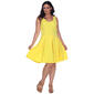 Plus Size White Mark Crystal Fit N Flare Dress - image 1