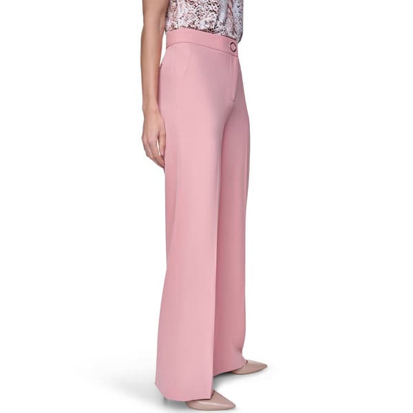 Womens Calvin Klein Solid Modern Fit Straight Leg Pants