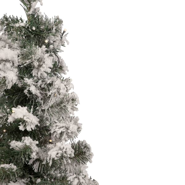 Northlight Seasonal 2ft. Pre-Lit Flocked Pine Christmas Tree