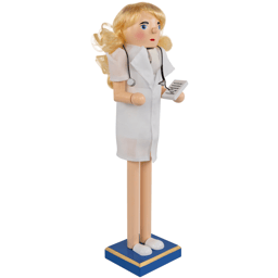 Northlight Nurse with Stethoscope Wooden Christmas Nutcracker