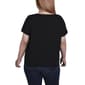 Plus Size NY Collection Cutouts and Hardware Short Sleeve Top - image 2