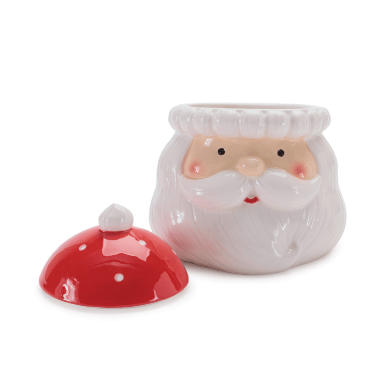 Melrose Snowman & Santa Ceramic Canister Set
