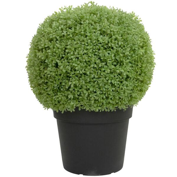 Northlight Seasonal 22in. Artificial Boxwood Ball Topiary - image 