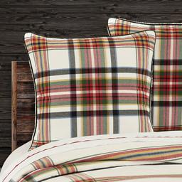 J. Queen New York Christopher Plaid Euro Sham