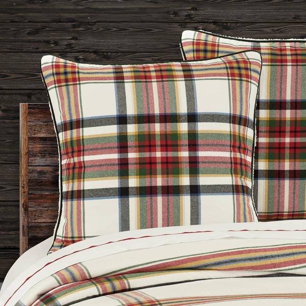 J. Queen New York Christopher Plaid Euro Sham