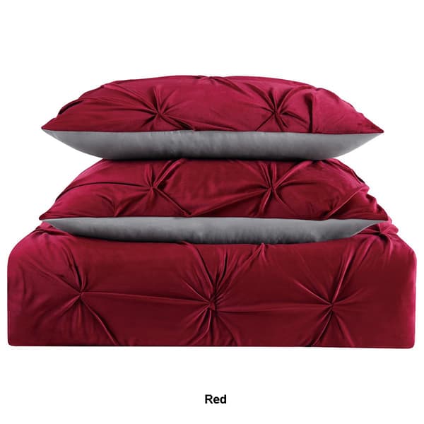 Truly Soft Everyday Pleated Velvet Comforter Set