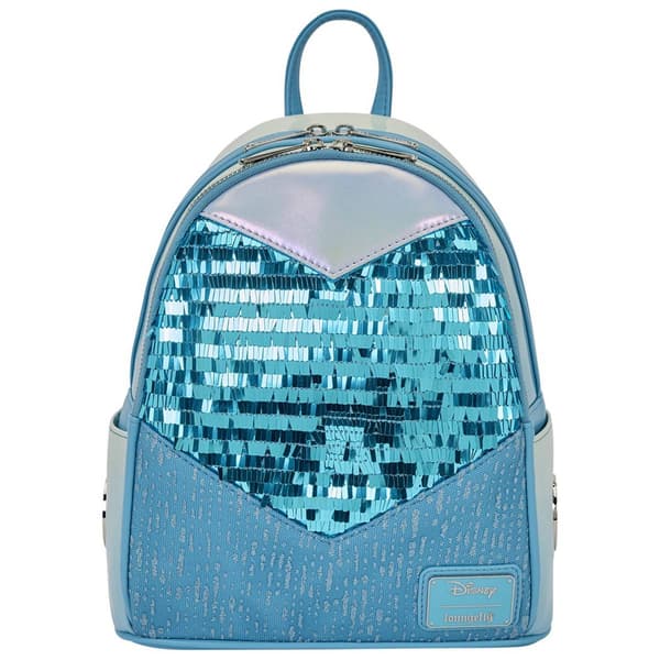 Womens Loungefly Elsa Glitter Sequin Mini Backpack