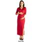 Womens 24/7 Comfort Apparel Maternity Side Slit Wrap Dress - image 4
