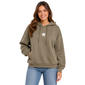 Juniors No Comment Fleece Camo Lined Hoodie - Vetiver - image 1