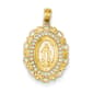 Gold Classics&#40;tm&#41; Oval Miraculous Medal Gold Pendant - image 1