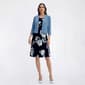 Petite Perceptions 3/4 Sleeve Floral Shift Jacket Dress - image 1