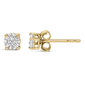Haus of Brilliance Gold Lab Grown Diamond Miracle Stud Earrings - image 3