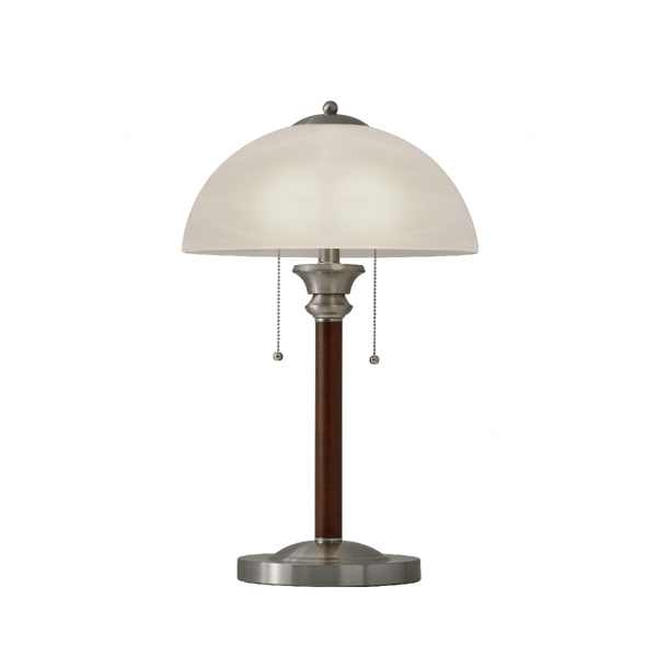 HomeRoots 23in. Silver Metal Standard Table Lamp with White Shade