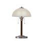 HomeRoots 23in. Silver Metal Standard Table Lamp with White Shade - image 1