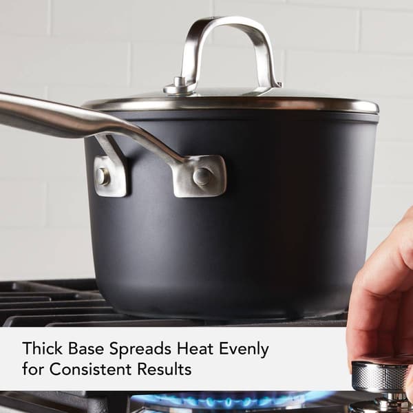 KitchenAid Hard-Anodized Nonstick Saucepan with Lid - 2 Quart