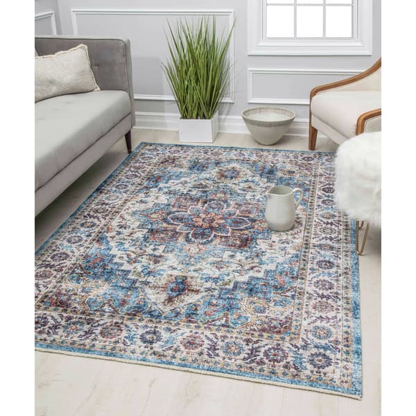 Rugs America™ Iggi Good Vibes Transitional Vintage Area Rug Boscov's