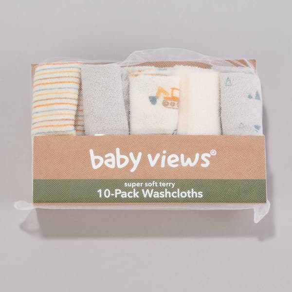 baby views&#40;R&#41; 10pk. Crew Construction Washcloths - image 