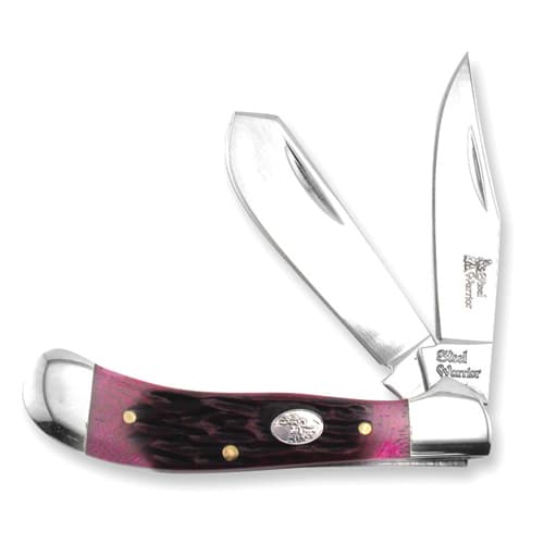 The Steel Warrior Red Walnut Jig Saddlehorn Knife - image 