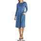 Womens 24/7 Comfort Apparel Fit &amp; Flare Pocket Dress - image 7