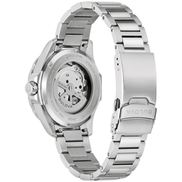 Mens Bulova Marine Star Green Dial Bracelet Watch - 98B467