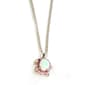 Gemstone Classics&#40;tm&#41; Sterling Created Opal Turtle Necklace - image 1
