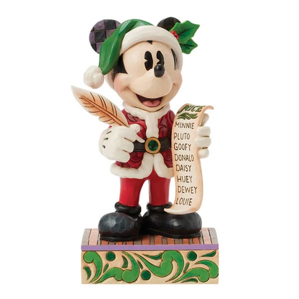 Jim Shore Disney Traditions Santa Mickey Christmas Figurine