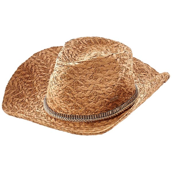 Womens Steve Madden Rhinestone Trim Cowboy Hat