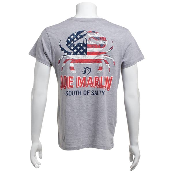 Mens Joe Marlin Americana South of Salty Crab Tee