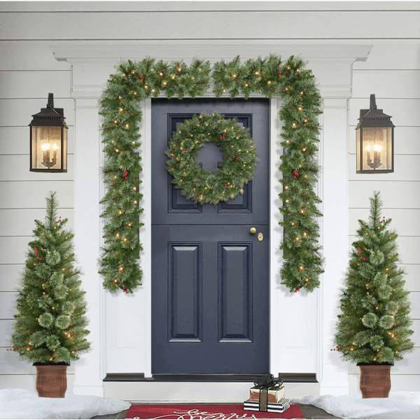 Puleo International 5pc. Pre-Lit LED Christmas Décor Set